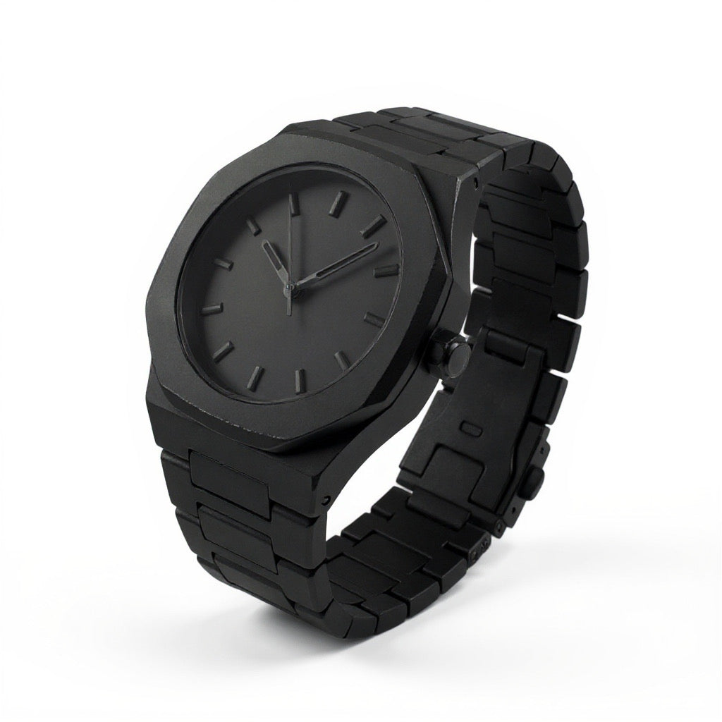 Carbon orologio uomo total black