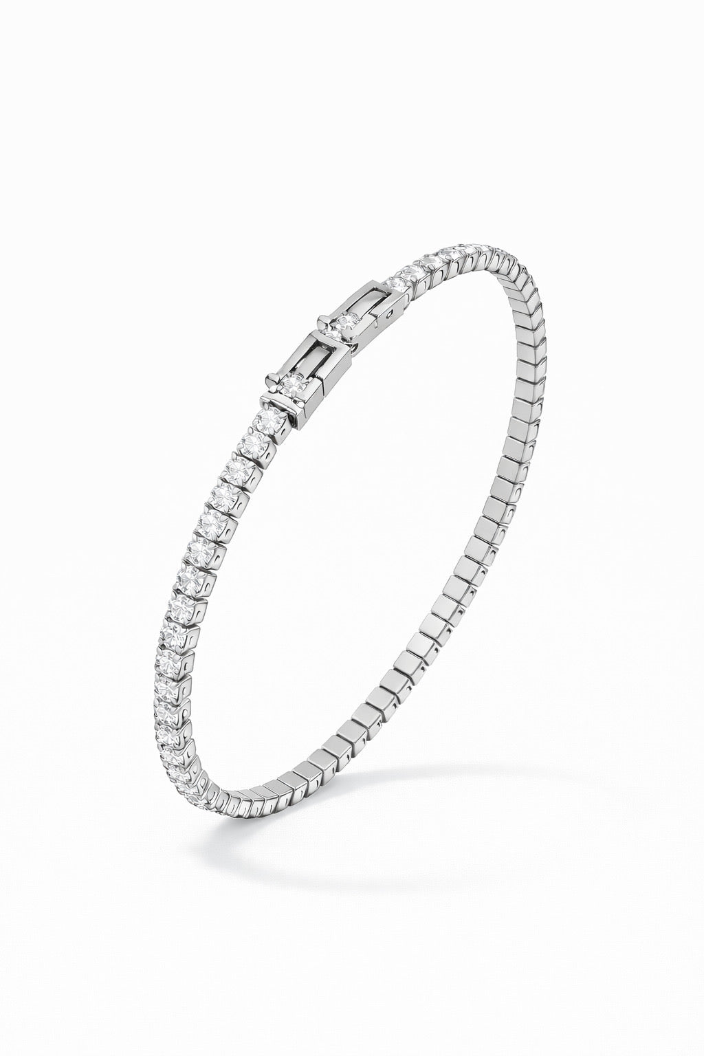 Emerald silver bracciale
