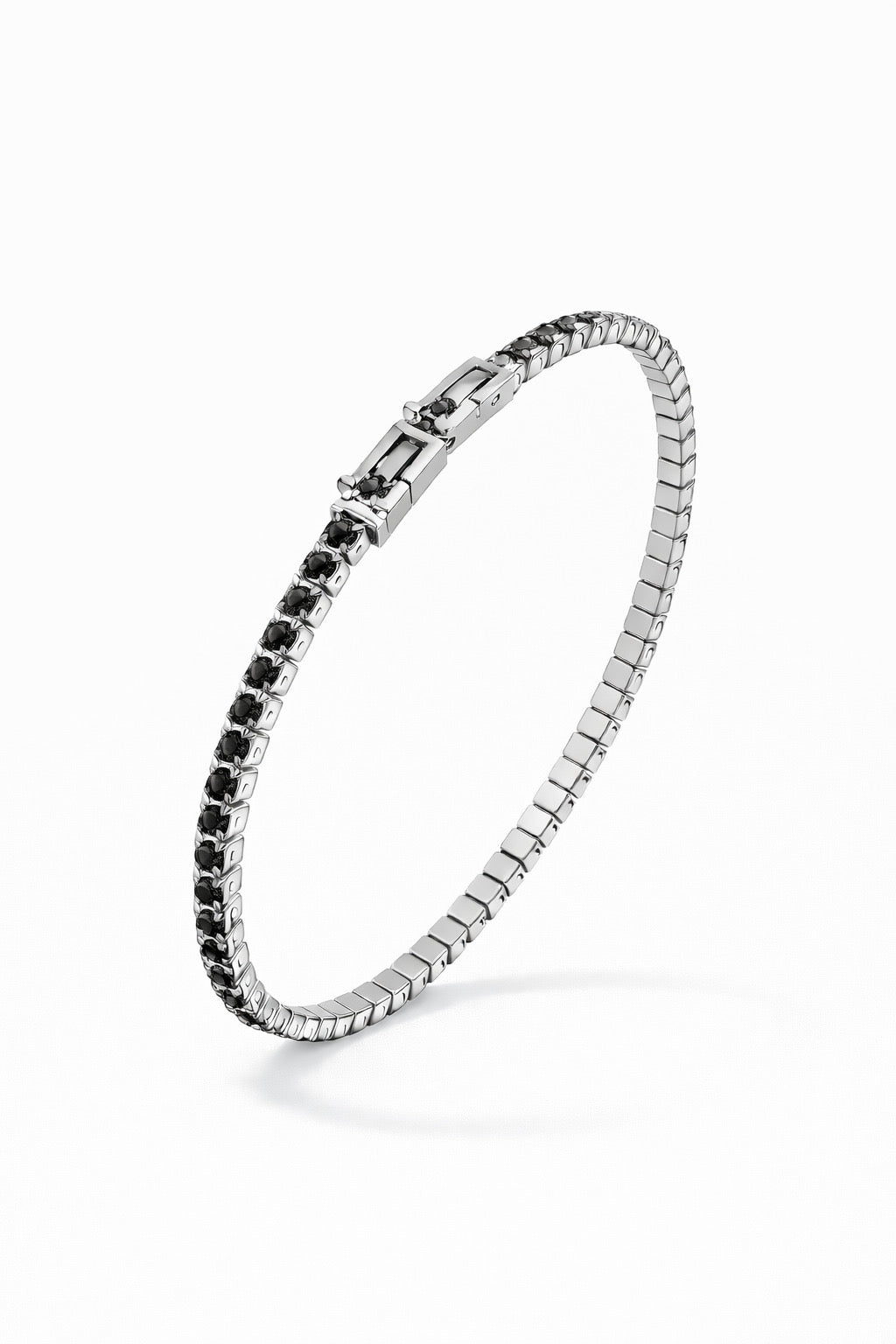 Emerald silver bracciale